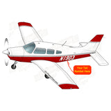 Airplane Design (Grey/Red) - AIRG9GN1161-GR1