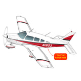 Airplane Design (Red/Black#2) - AIRG9GN1I-RB2