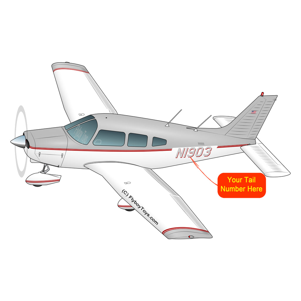 Airplane Design (Silver/Red) - AIRG9GN1I-SR1