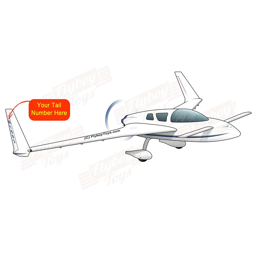 Airplane Design (Blue/Silver) - AIRILK3FQ-BS1
