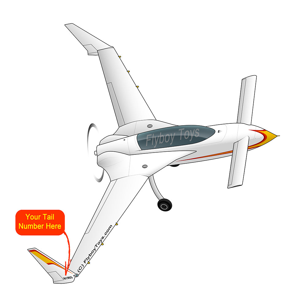 Airplane Design (Red/Yellow) - AIRILKCFE5Q-RY1