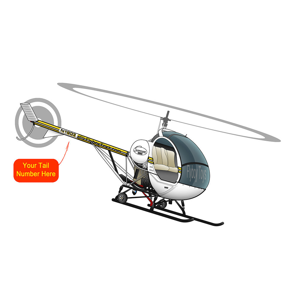 Helicopter Design (While/Yellow) - HELIJ9BJ38-WY1