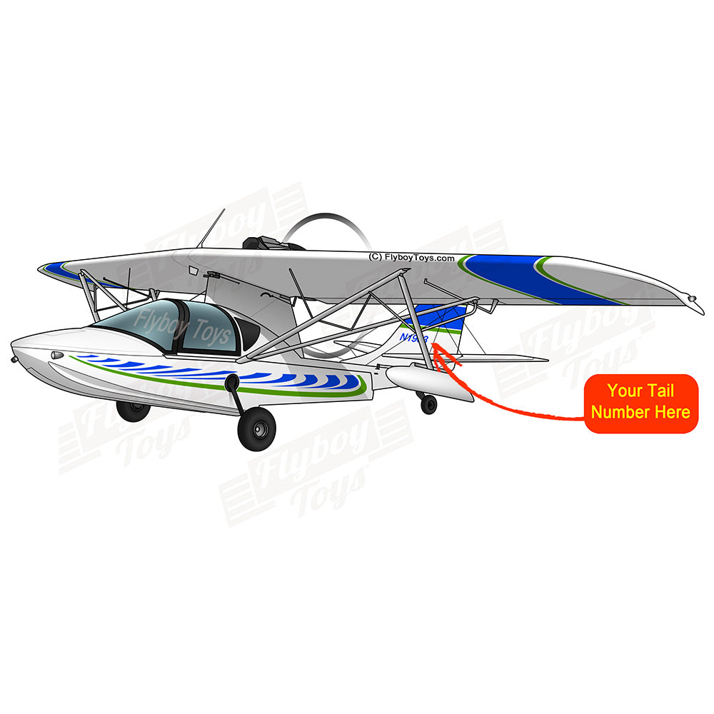 Airplane Design (Blue/Green) - AIRJ51CJO-BG1