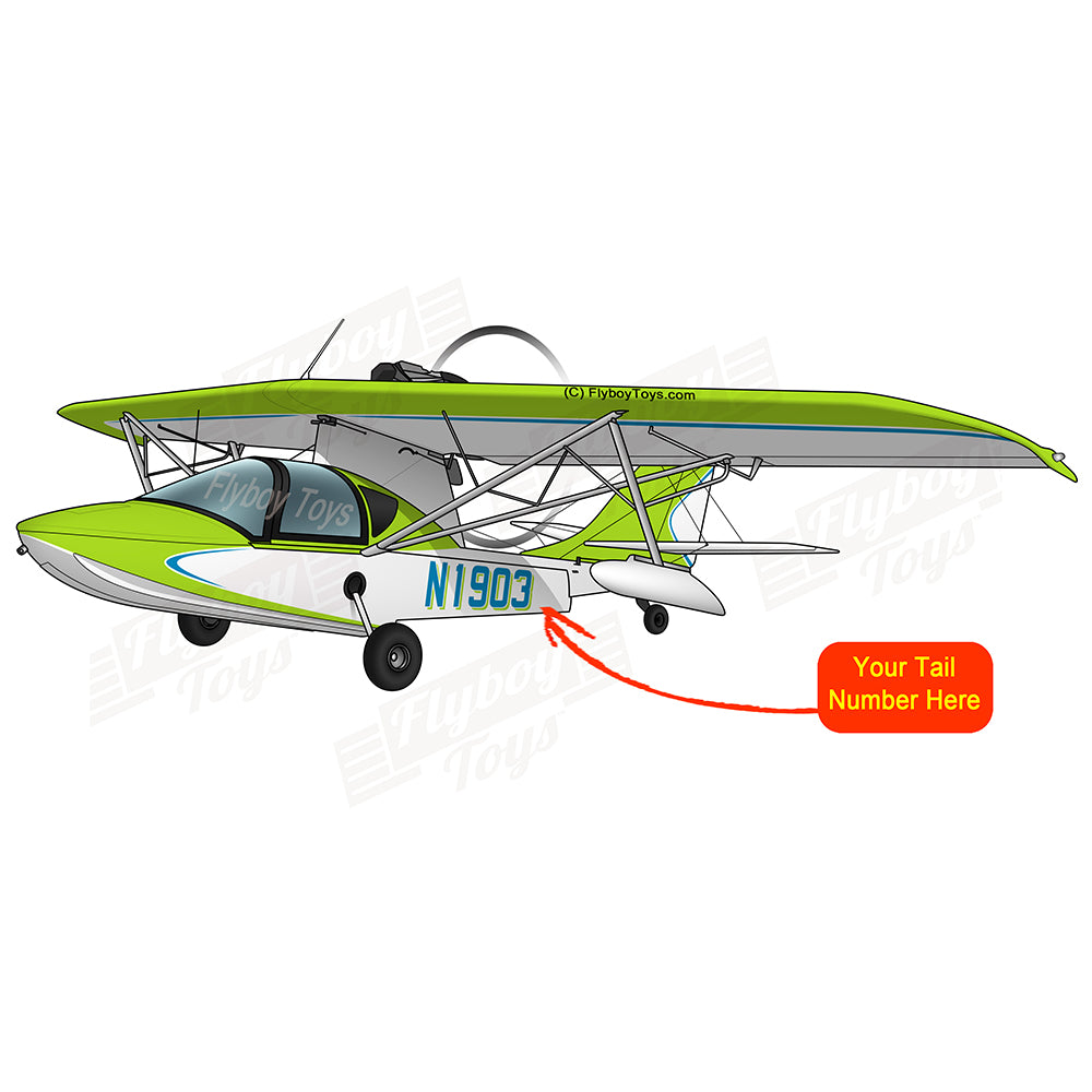 Airplane Design (Blue/Green) - AIRJ51CJO-GB1