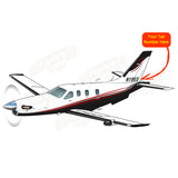 Airplane Design (Black/Red) - AIRJF3K2D850-BR1