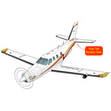 Airplane Design (Silver/Red/Black) - AIRJF3K2D850-MG1