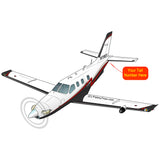 Airplane Design (Silver/Red/Black) - AIRJF3K2D850-SRB1