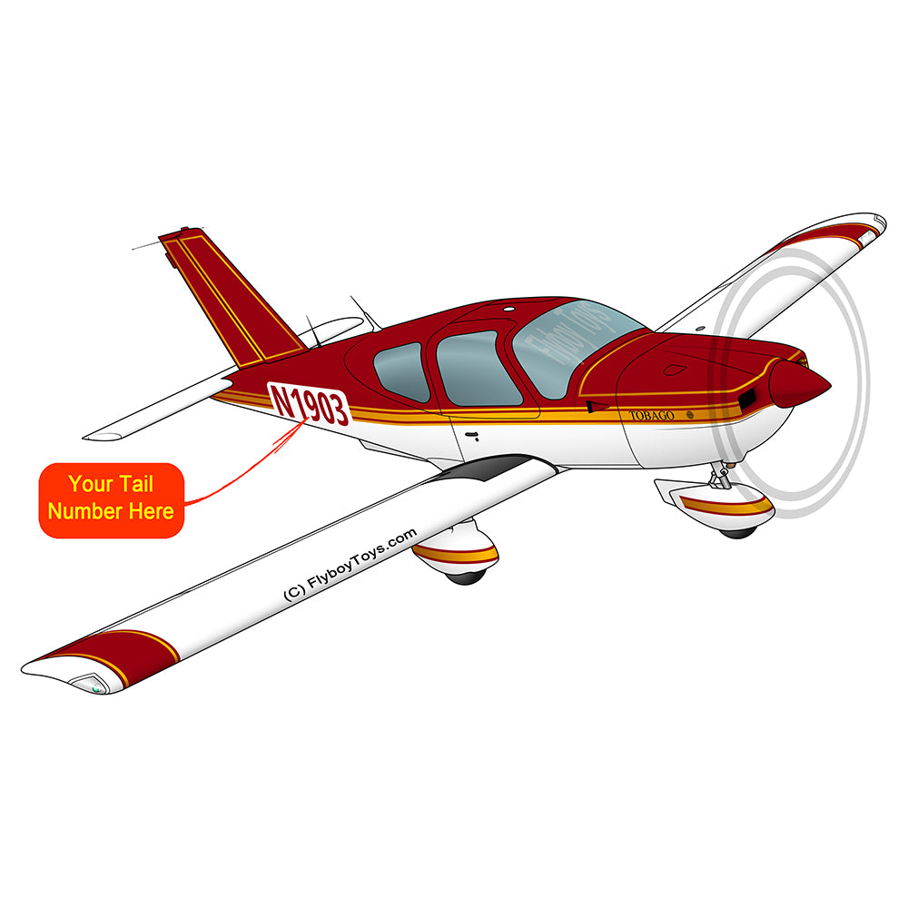 Airplane Design (Red/Gold) - AIRJF3KF2TB10-RG1