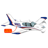 Airplane Design (Blue/Orange) - AIRJF3KF2TB20-BO
