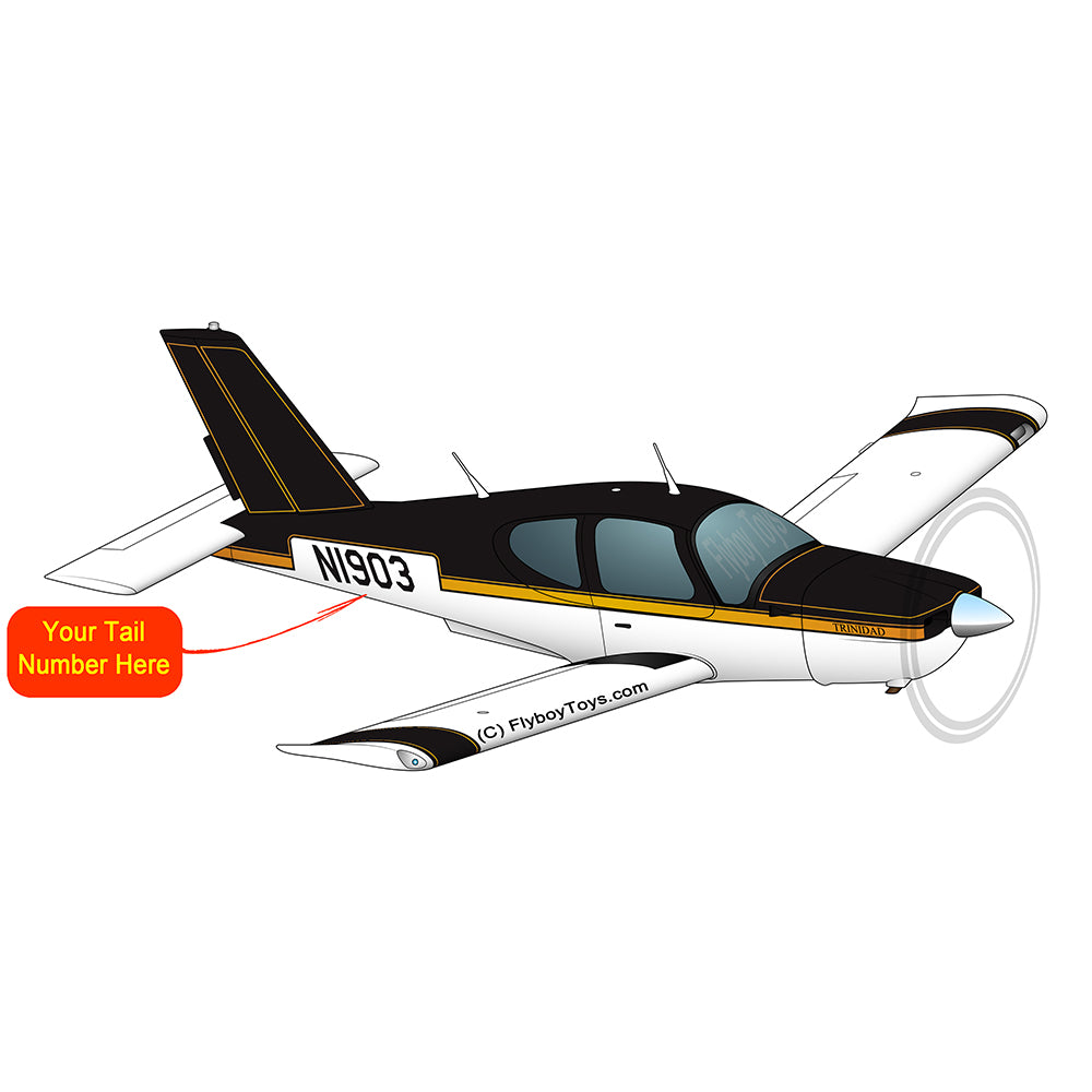 Airplane Design (Black/Yellow) - AIRJF3KF2TB20-BY2