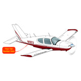 Airplane Design (Maroon) - AIRJF3KF2TB20-M1