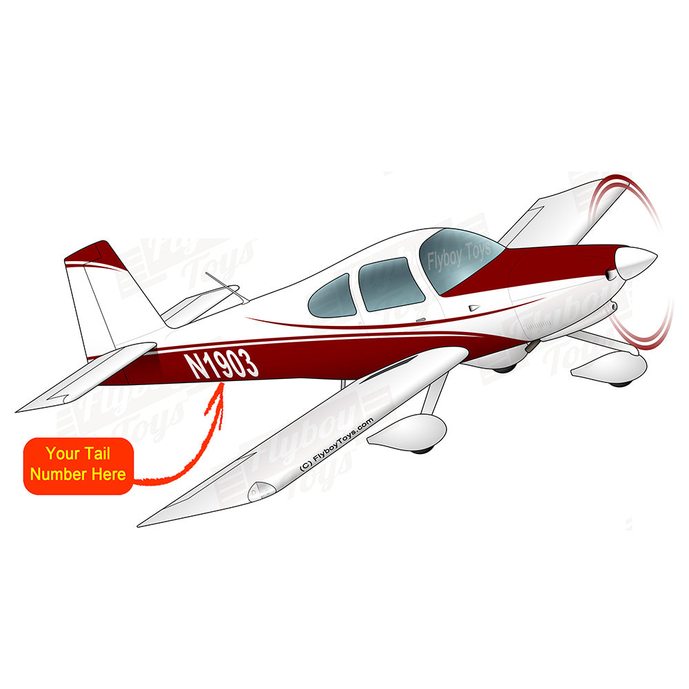 Airplane Design (Burgundy) - AIRM1EIM10-BURG1