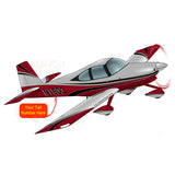 Airplane Design (Silver/Burgundy/Black) - AIRM1EIM10-SBB1