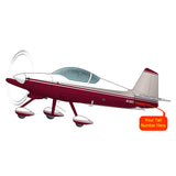Airplane Design (Maroon/Silver) - AIRM1EIM6A-MS1