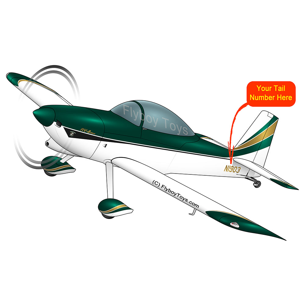 Airplane Design (Green/Gold) - AIRM1EIM8-GG1