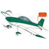 Airplane Design (Green/Gold) - AIRM1EIM8-GG2