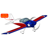 Airplane Design (Red/Blue) - AIRM1EIM9A-RB1