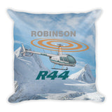 Robinson R44 Airplane Throw Pillow Case Stuffed & Sewn