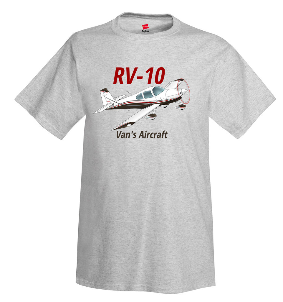Van's Aircraft RV-10 Airplane T-Shirt - Personalized with Your N#