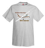 Britten-Norman BN-2 Islander Airplane T-Shirt - Personalized with Your N#