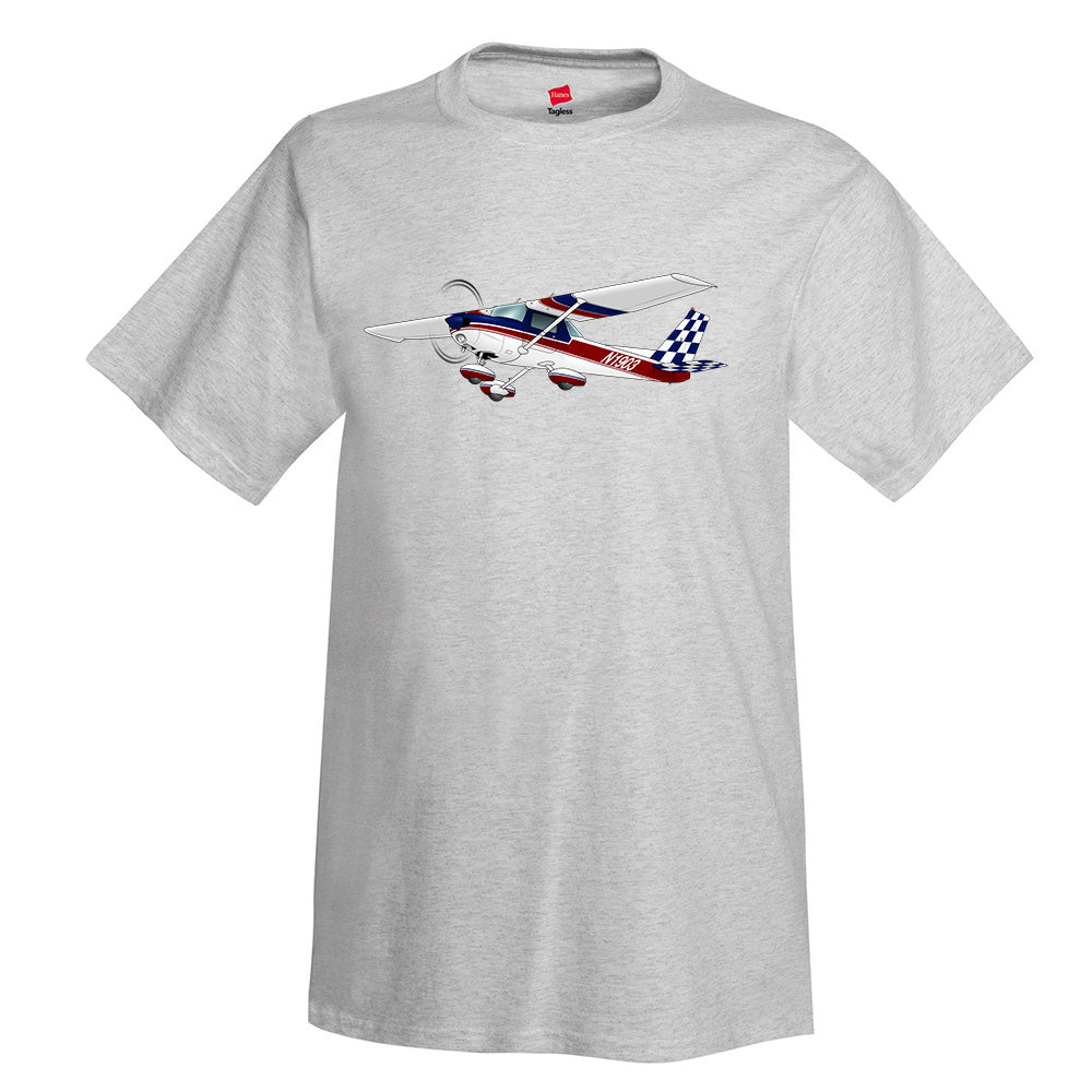 Airplane T-shirt  (Blue/Red) - AIR35JJ152-RB1 - Personalized w/ Your N#
