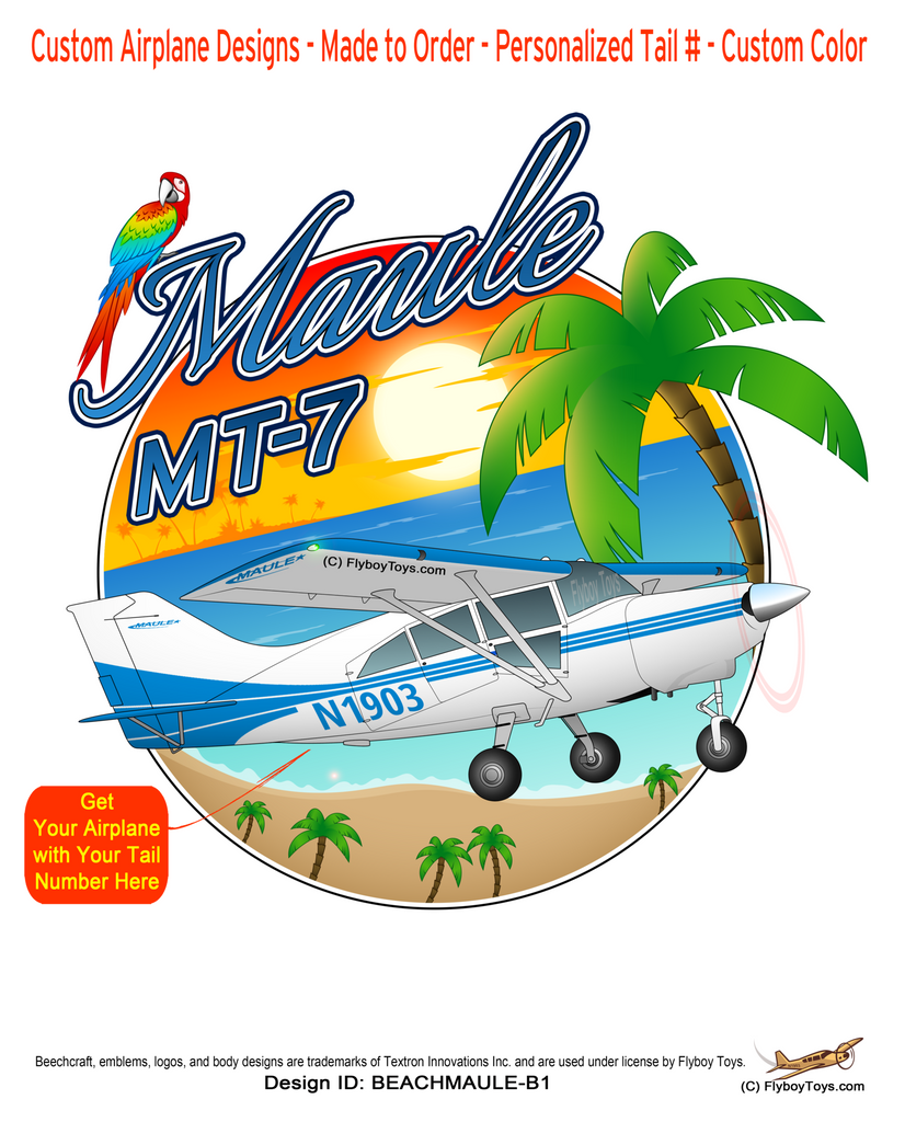 Beach Maule Super Rocket (Blue) Airplane Design