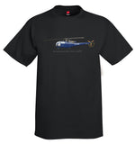 Aérospatiale SA-316B Helicopter T-Shirt - Personalized with Your N#