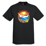 Island High Pin-up Theme T-Shirt - Personalized w/ your Airplane
