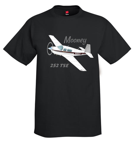 Mooney M20K / 252 TSE Airplane T-Shirt - Personalized with Your N#
