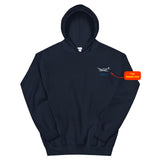Custom Embroidered Gildan Hoodie - Personalized w/ your Airplane Aircraft