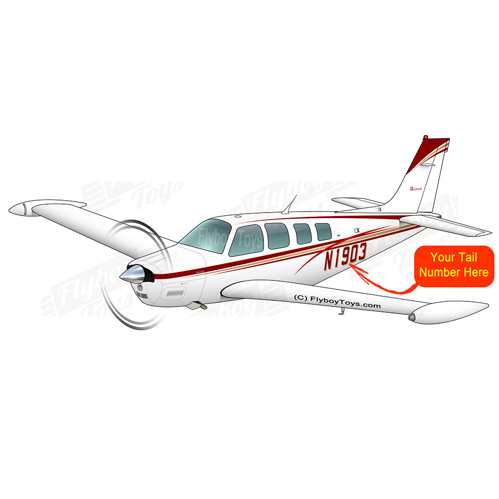 Airplane Design (Maroon/Gold) - AIR2552FEA36-MG1