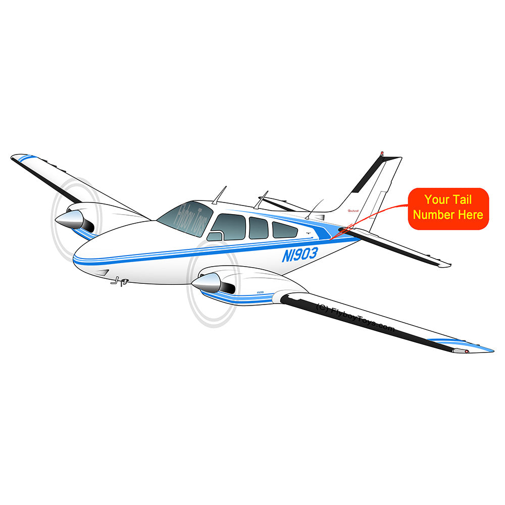Beechcraft Baron Beech 95-55 Blue