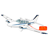 Beechcraft Baron Beech 58 Blue 3