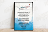 Impressions Airplane Metal Sign - SIGN-IMPRESSIONS
