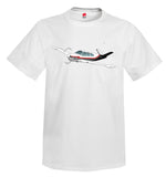 Airplane T-shirt (Red/Silver/Black) AIR2552FE35-RSB1- Personalized with Your N#