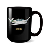 Airplane Ceramic Custom Mug AIR2552FEG35-G1 - Personalized w/ your N#