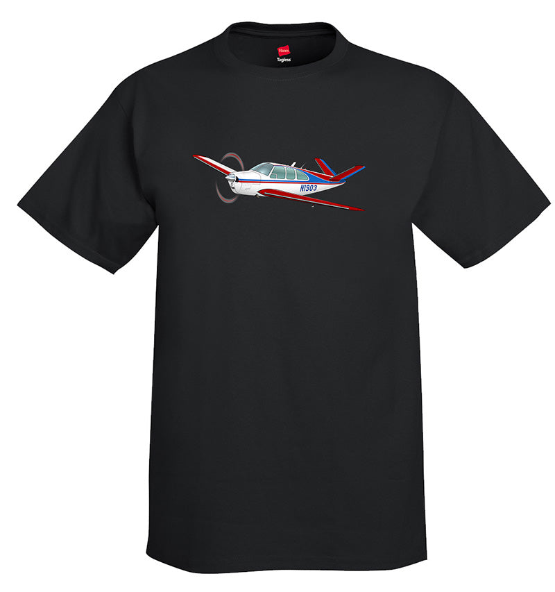 Airplane T-shirt (Red/Blue) AIR2552FEN35-RB1 - Personalized with Your N#
