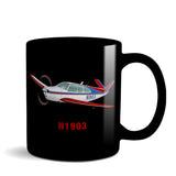 Airplane Ceramic Custom Mug AIR2552FEN35-RB1 - Personalized w/ your N#