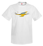 Airplane T-shirt (Yellow/Black) AIR2552FEP35-YB1 - Personalized with Your N#
