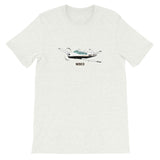 Airplane T-shirt (Blue/Beige) AIR2552FEV35B-BB1   - Personalized with Your N#