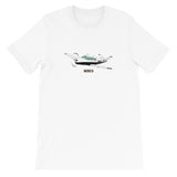 Airplane T-shirt (Blue/Beige) AIR2552FEV35B-BB1   - Personalized with Your N#