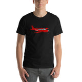 Airplane T-shirt (Red) AIR255J95-R1 - Personalized with Your N#