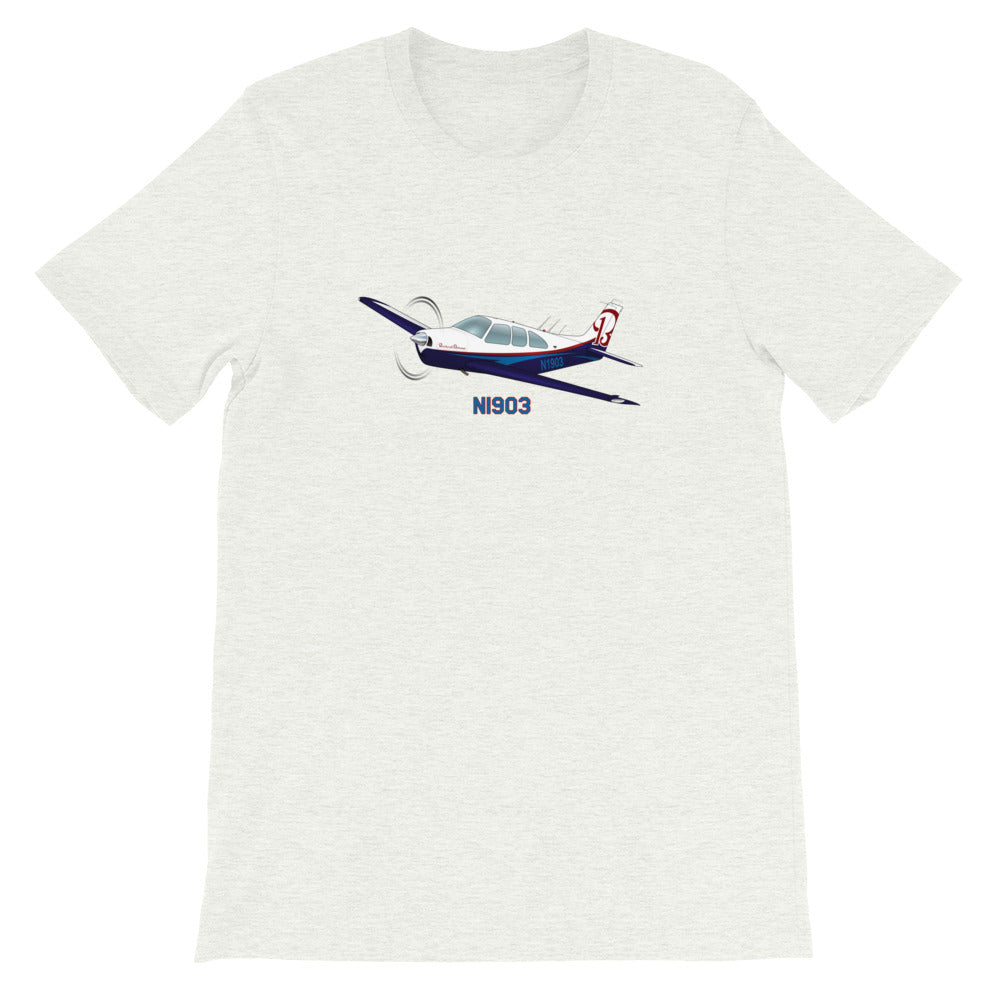 Airplane T-shirt (Red/Blue #3) AIR255452-RB3 - Personalized with Your N#