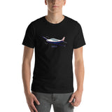Airplane T-shirt (Red/Blue #3) AIR255452-RB3 - Personalized with Your N#