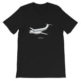 Airplane T-shirt (Silver/Blue) AIR255B9E350-SB1 - Personalized with Your N#