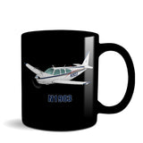 Airplane Ceramic Custom Mug AIR2552FEE33A-BRG1  - Personalized w/ your N#