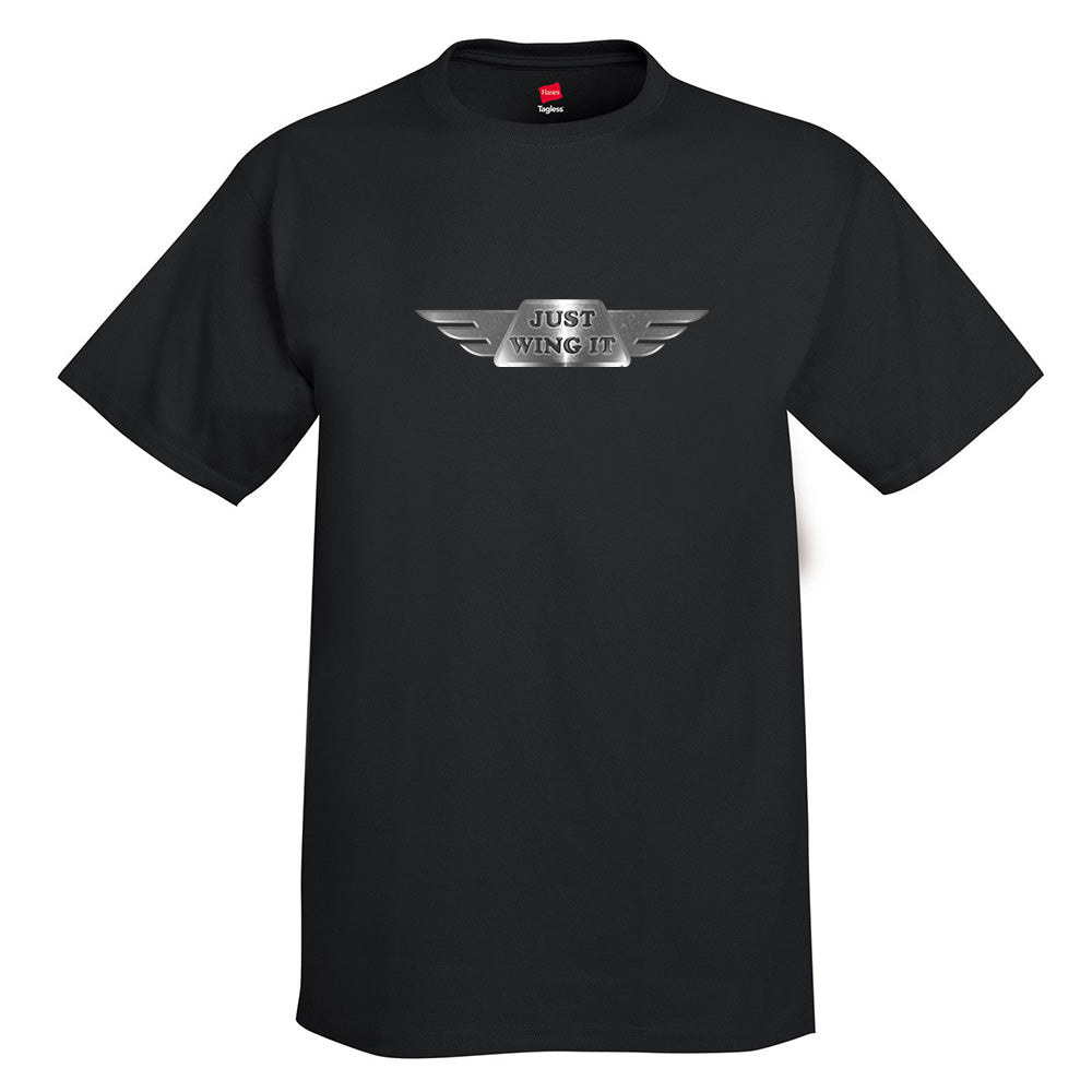 Just Wing It Airplane Aviation T-Shirt
