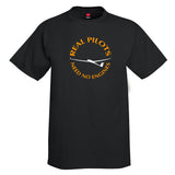 Real Pilots Airplane Aviation T-Shirt