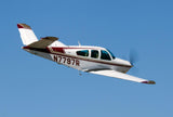 Beechcraft Bonanza V35A Maroon Tan model 1