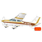 Airplane Design (Yellow/Brown) - AIR35JJ177-YB1